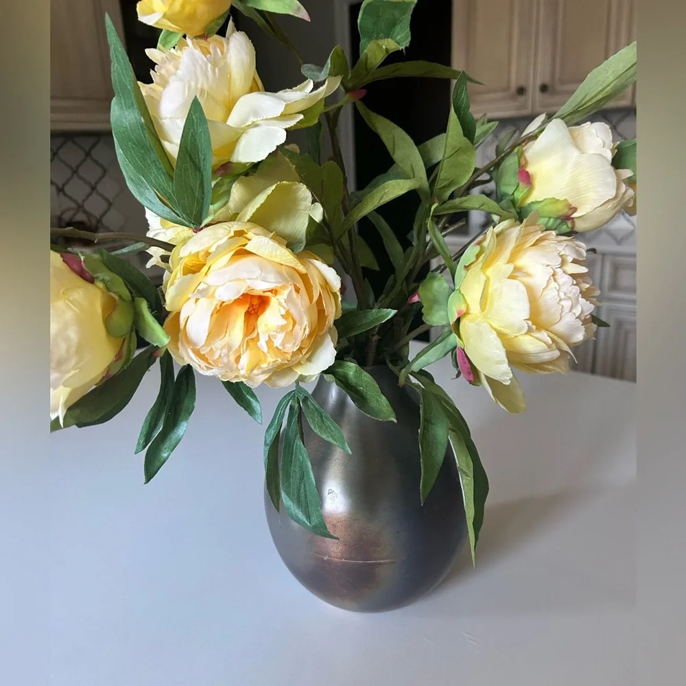 Crate and Barrel Metallic Vase